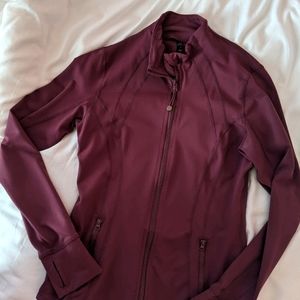 90 Degree Women's Burgundy Zip up Sweatshirt